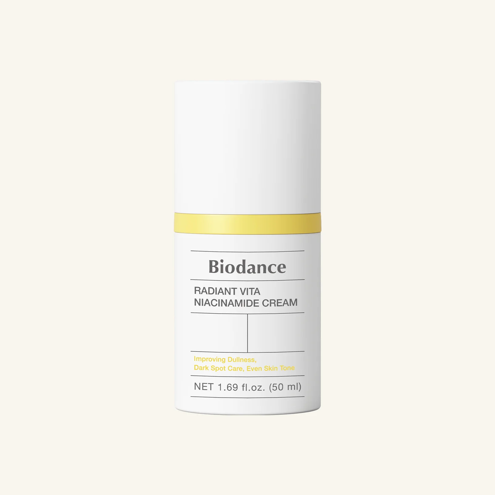 Biodance Radiant Vita Niacinamide Cream, Brightening Moisturizer for Even Tone and Radiant Glow, 50ml