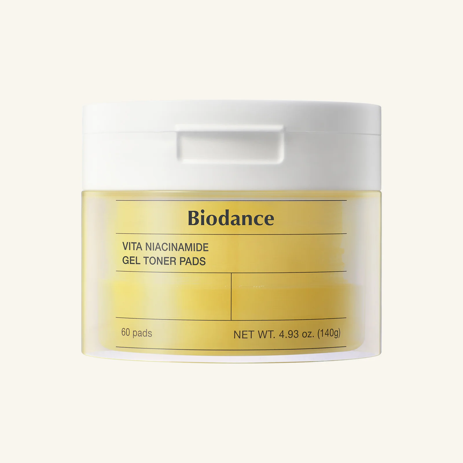 Biodance Vita Niacinamide Gel Toner Pads, Brightening, Even Tone and Radiance Care, 60s