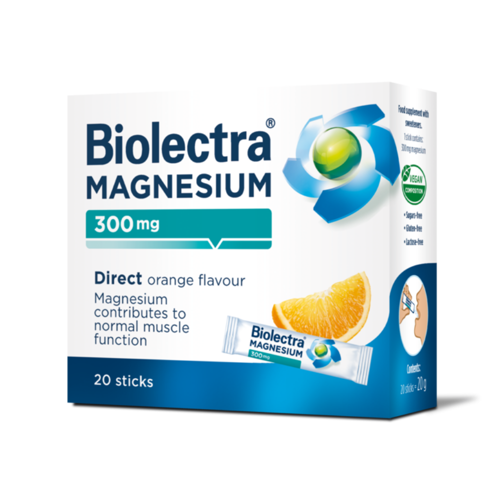 Biolectra Magnesium 300mg 20 Sticks