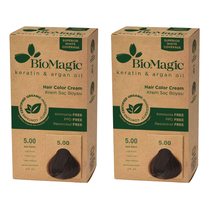 BIOMAGIC HAIR COLOR C K 5/00 LIGHT BROWN VALUE PACK