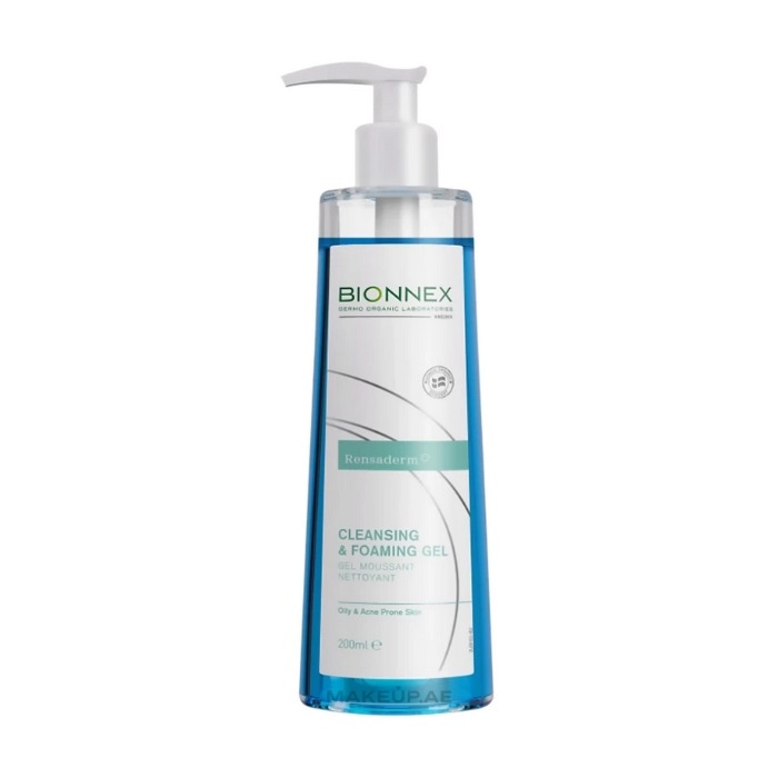 Bionnex Rensaderm Cleansing & Foaming Gel, Cleanser for Oily and Acne-Prone Skin with Trio-Acid Complex, 200ml