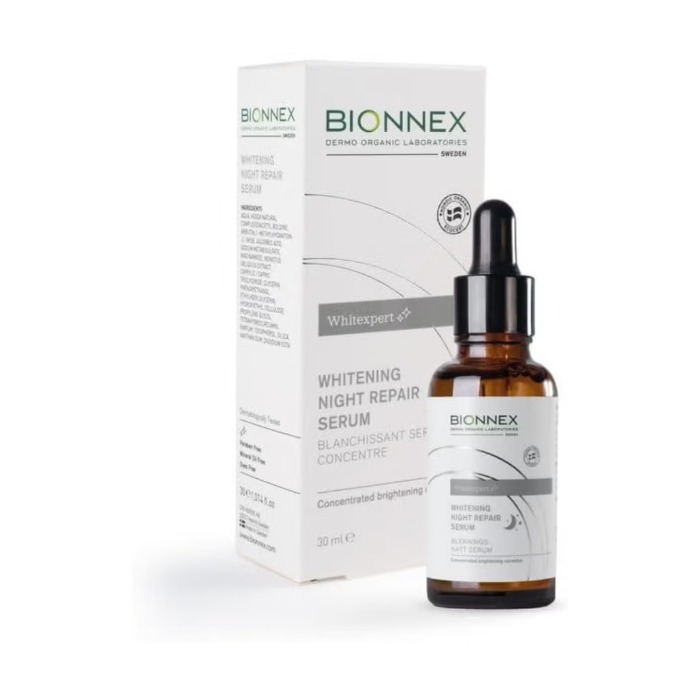 Bionnex Whitexpert Night Repair Serum, Brightening and Anti-Pigmentation Vitamin C for Radiant Skin, 30ml