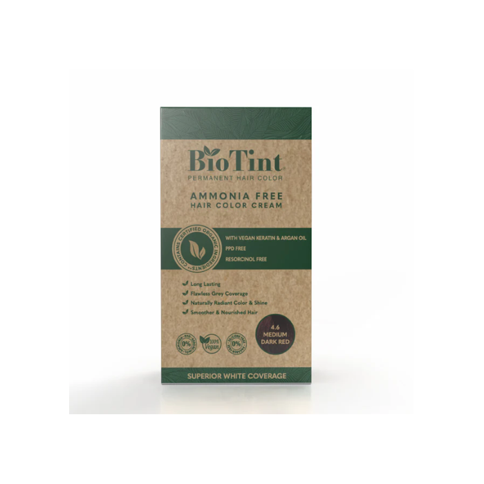 Biotint Permanent Hair Color 4.6 Medium Dark Red 1s