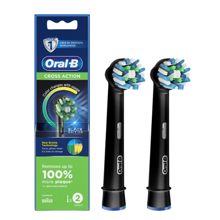 Braun Oral B Cross Action Brush Heads 2s EB50BRB-2