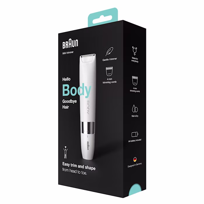 Braun Hello Body Goodbye Hair Wet & Dry Trimmer BS1000