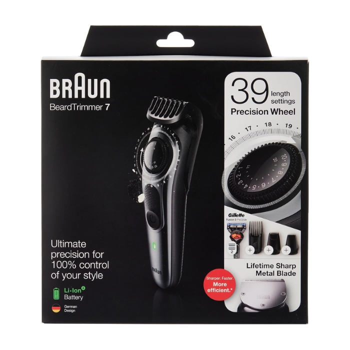 Braun Beard Trimmer 7 Precision Wheel Shaver BT7240