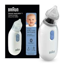 Braun Nasal Aspirator 1 Clears Stuffy Noses Gently BNA 050EU