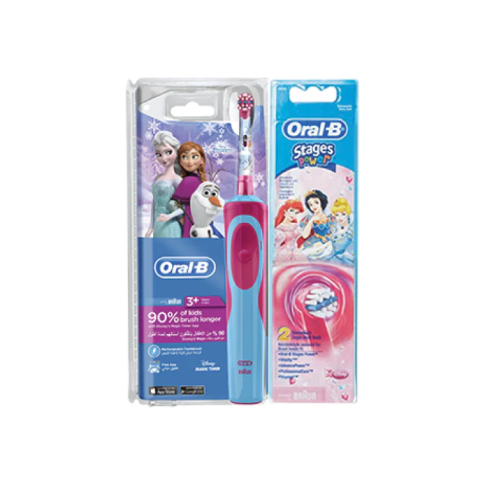 براون أورال بي D12 فيتالتي كيدز فروزن + رأس فرشاة Eb10-2k