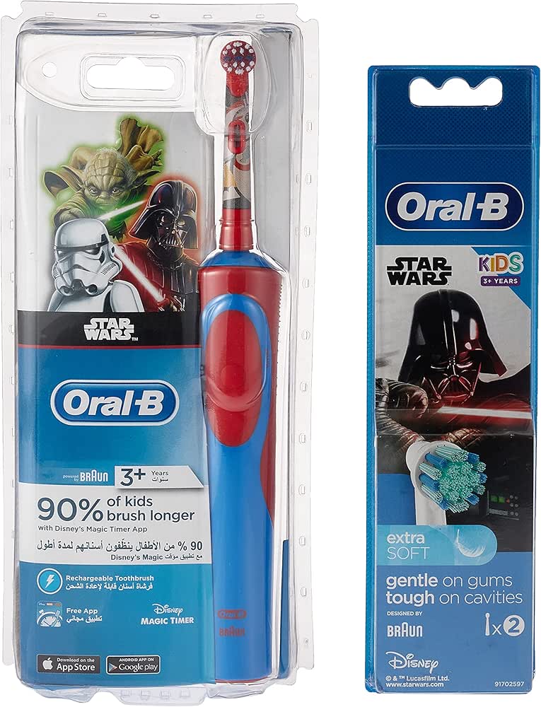 Braun Oral B D12 Vitality Kids Star Wars + Eb10-2k Brush Head