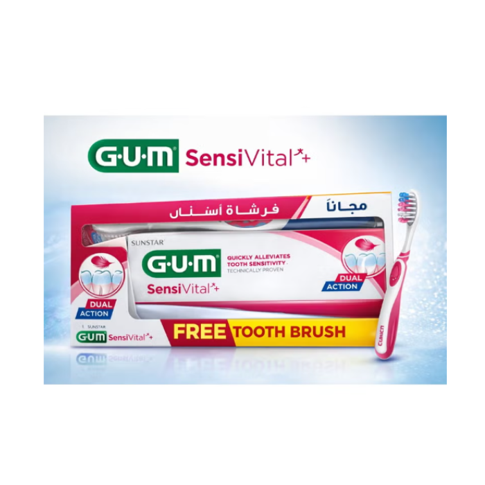 Butler Gum Sensivital Toothpaste + Toothbrush Free Promo