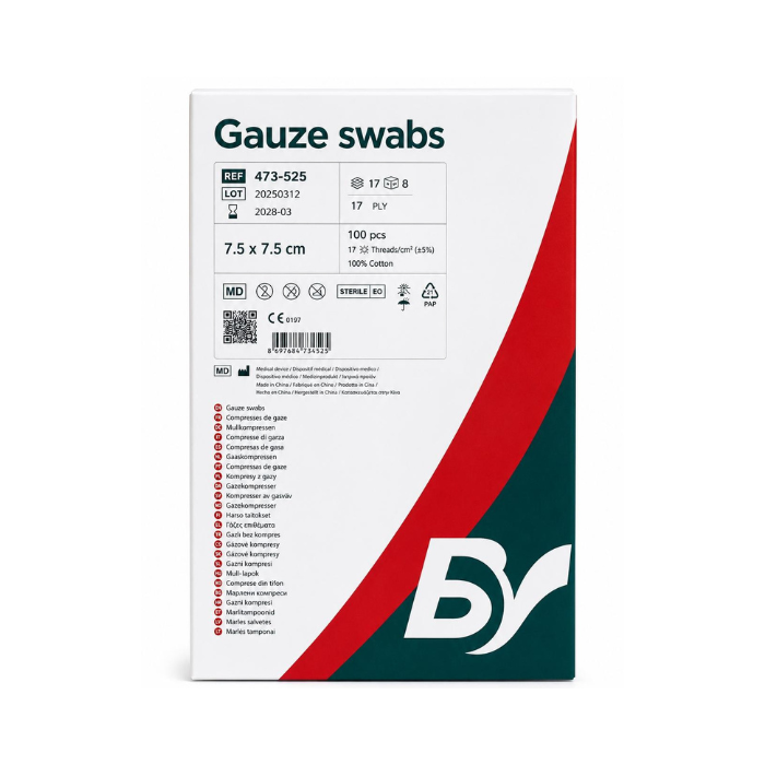 Bastos Viegas Gauze Swabs 7.5cm X 7.5cm