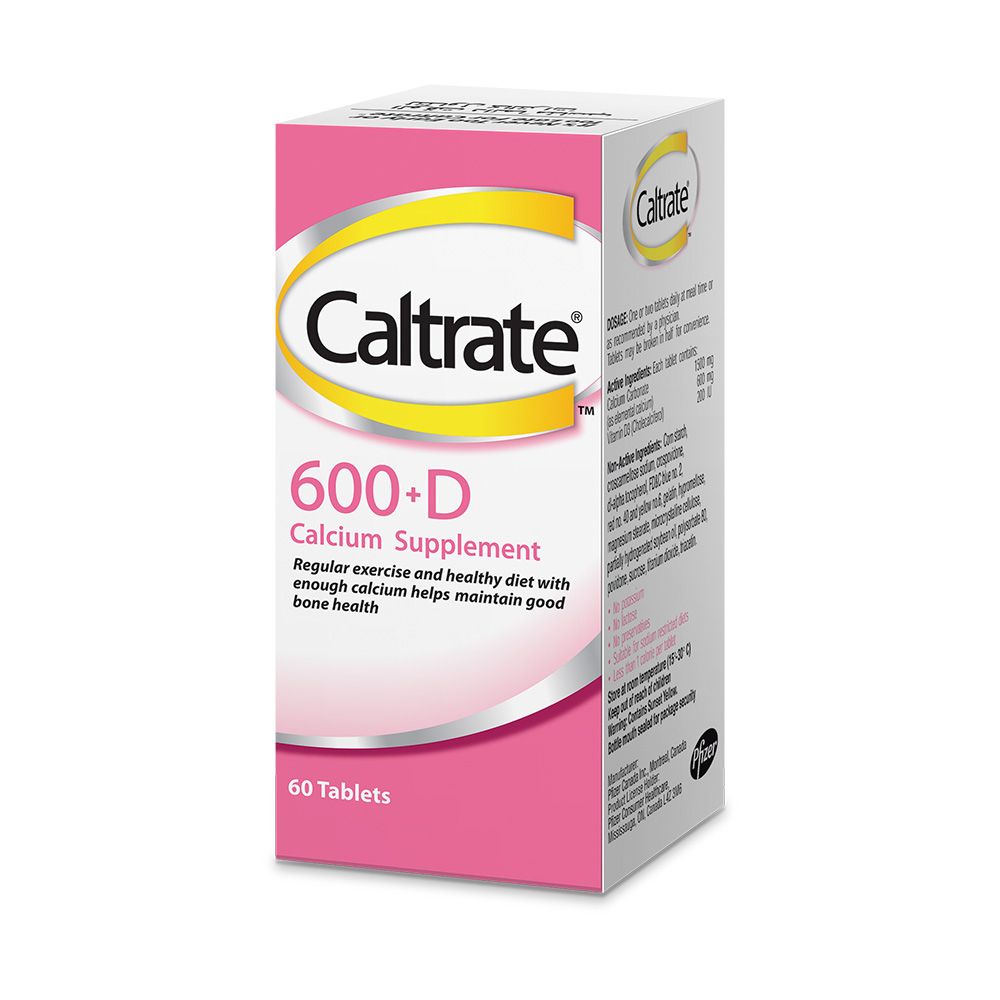 Caltrate 600 Mg With Vitamin D 60's