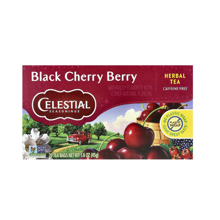 سيليستيال سيزننغز شاي أعشاب الكرز الأسود 20 كيس