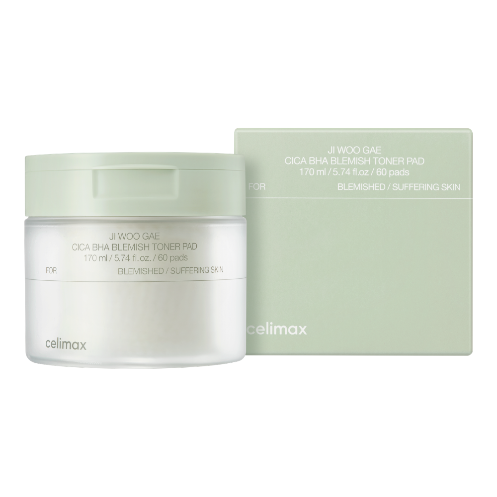 Celimax Ji Woo Gae Cica BHA Blemish Toner Pad 60s