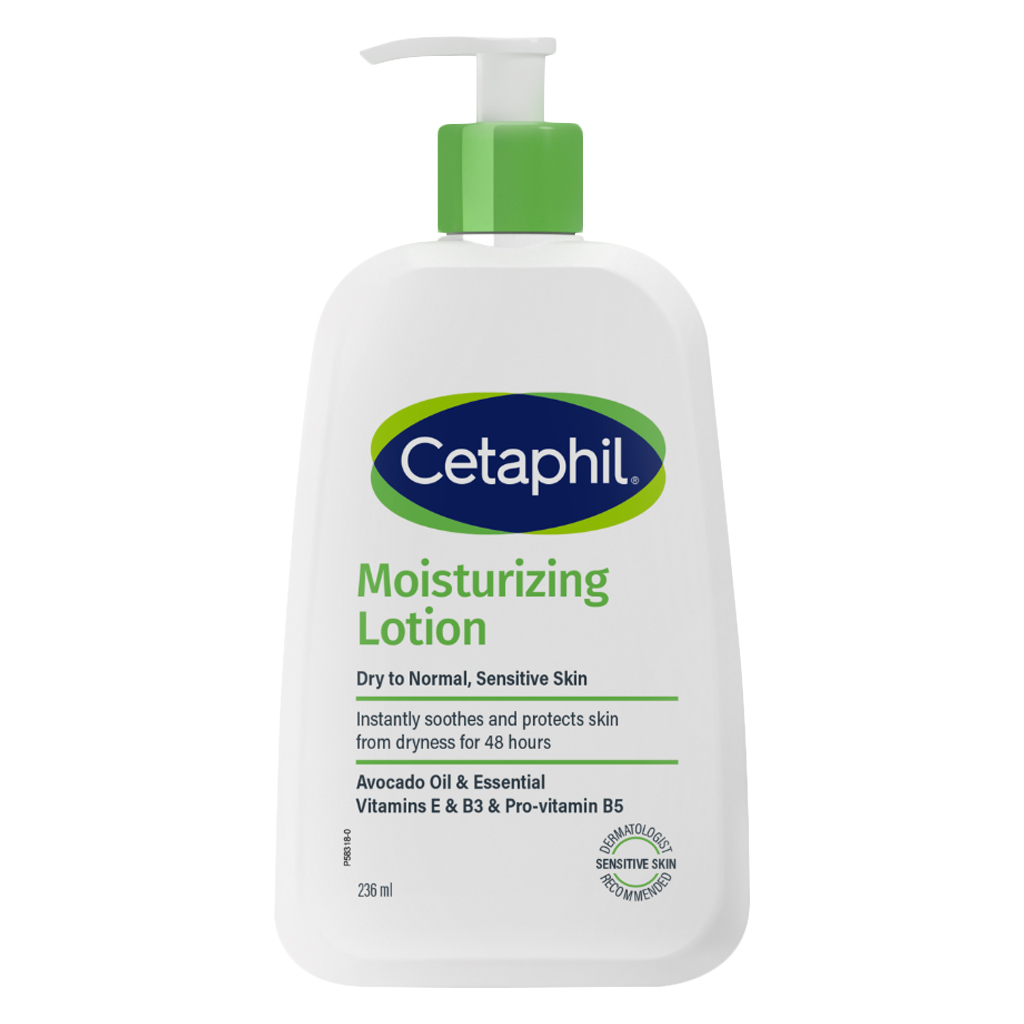 Cetaphil Moisturizing Lotion, 48H Hydration for Dry & Sensitive Skin, Lightweight & Non-Greasy, 236ml