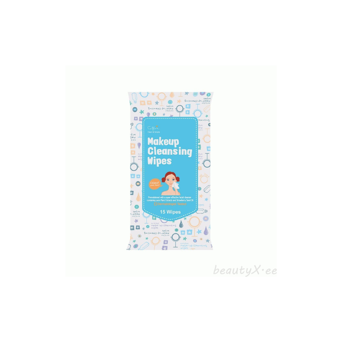 Cettua Clean & Simple Makeup Cleansing Wipes 15's