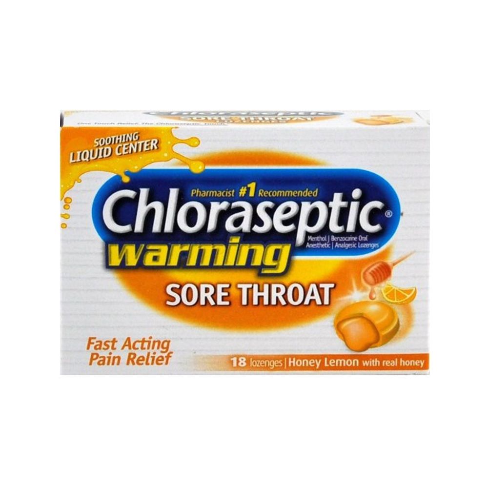 Chloraseptic Warming Honey+Lemon 18's