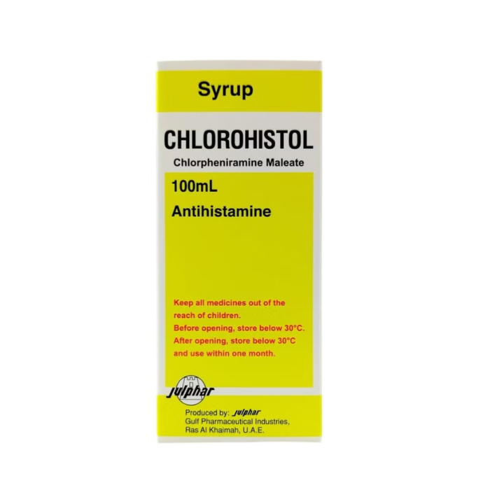 Chlorohistol 2mg/5ml Syrup 100ml Bottle