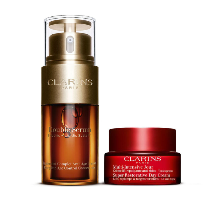 Clarins Double Serum & Super Restorative Age-Defying Set