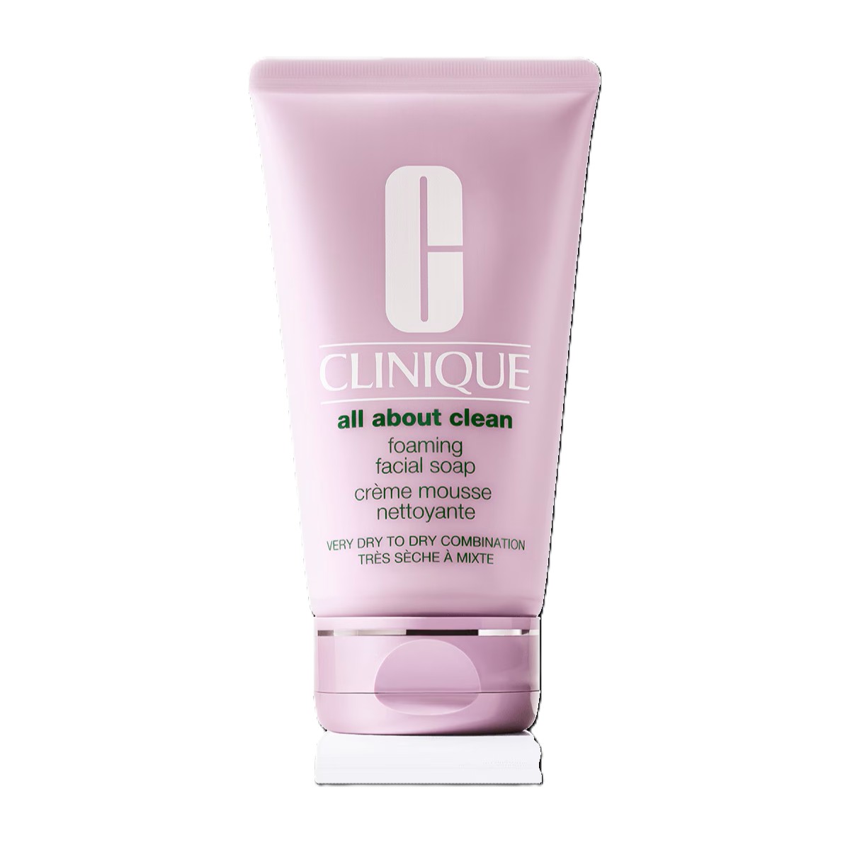 Clinique Foaming Facial Soap Very Dry to Combination Skin, Gentle Daily Cleanser, 150ml