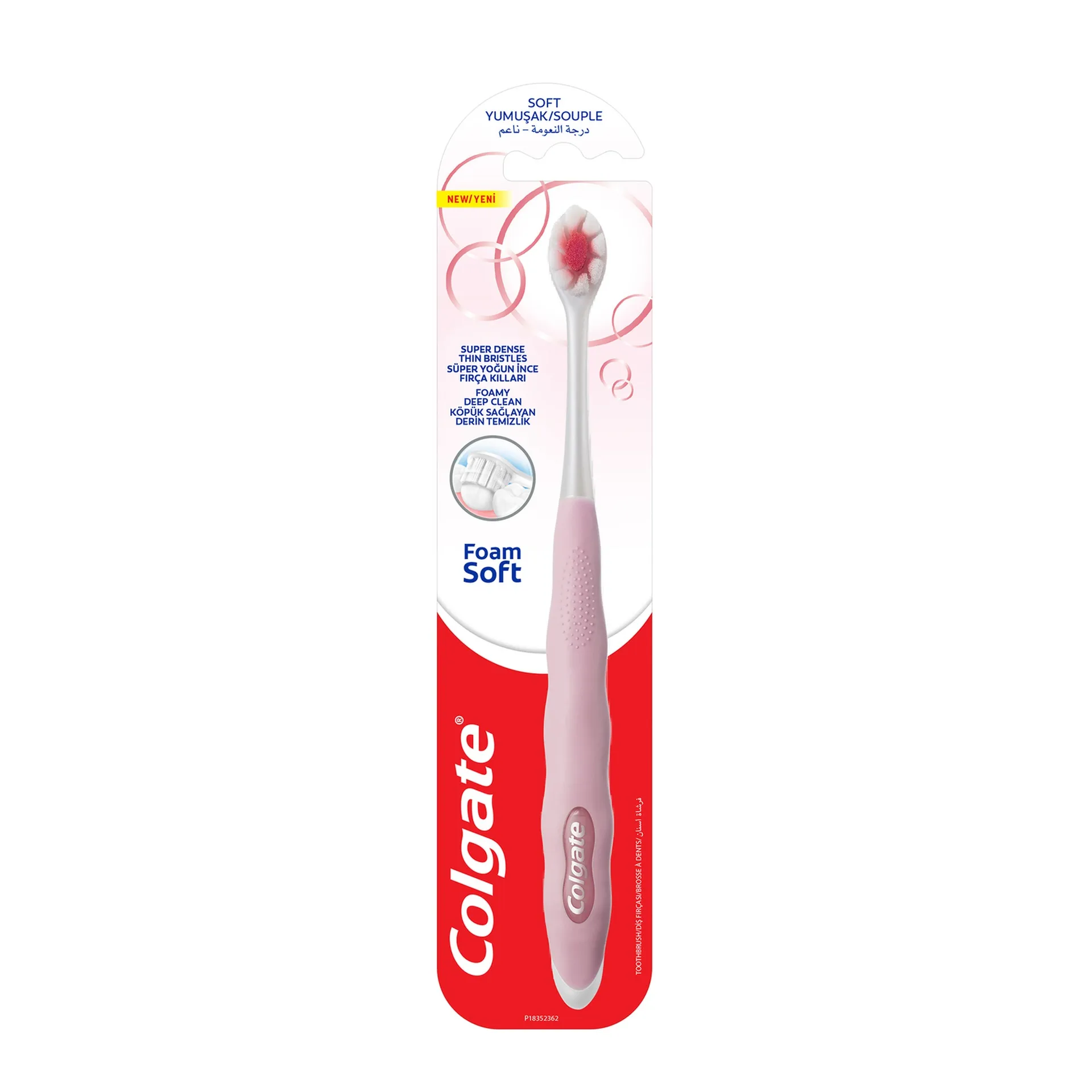 Colgate Foam Soft  Super Dense Thin Bristles Toothbrush 