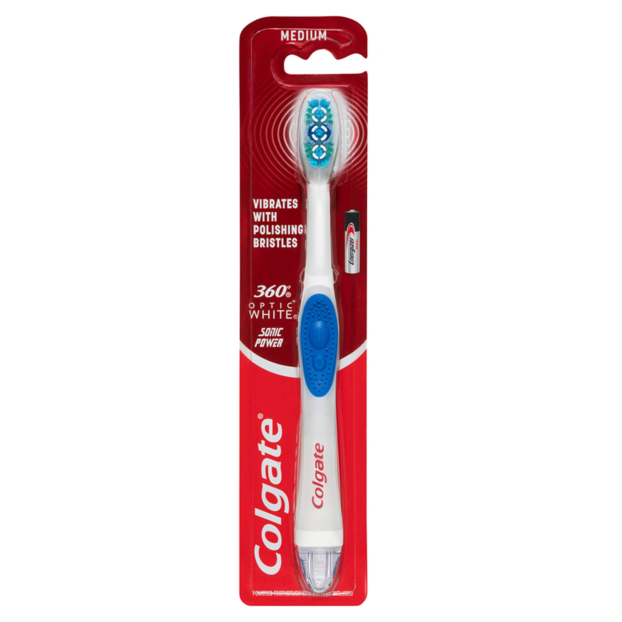Colgate Toothbrush Medium Compact Head 360 Optic White