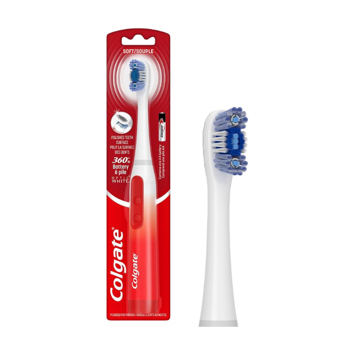 Colgate Toothbrush Optic White Sonic Power Soft 4x