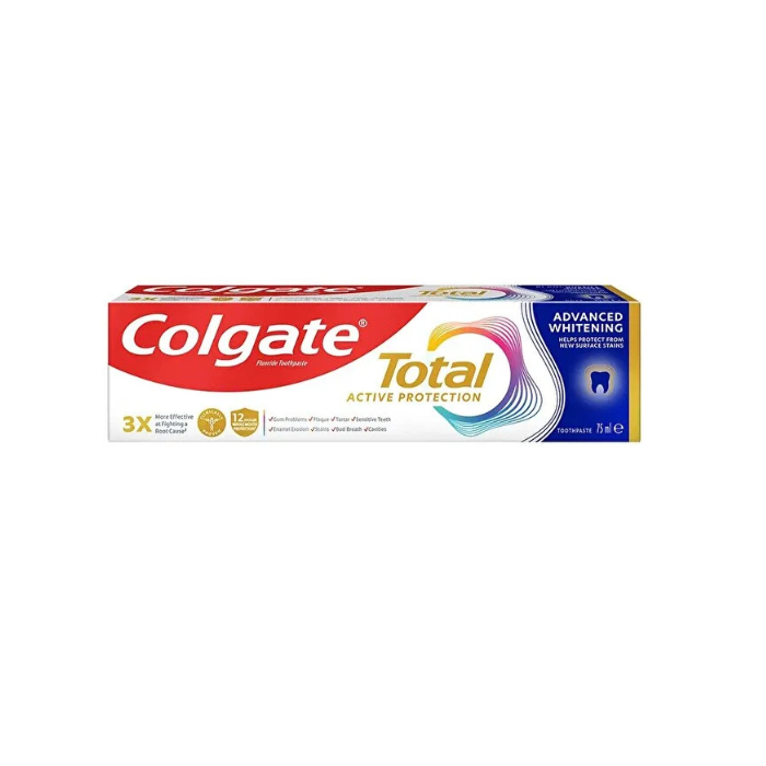 Colgate Total Active Protection Advanced Whitening Toothpaste 75ml