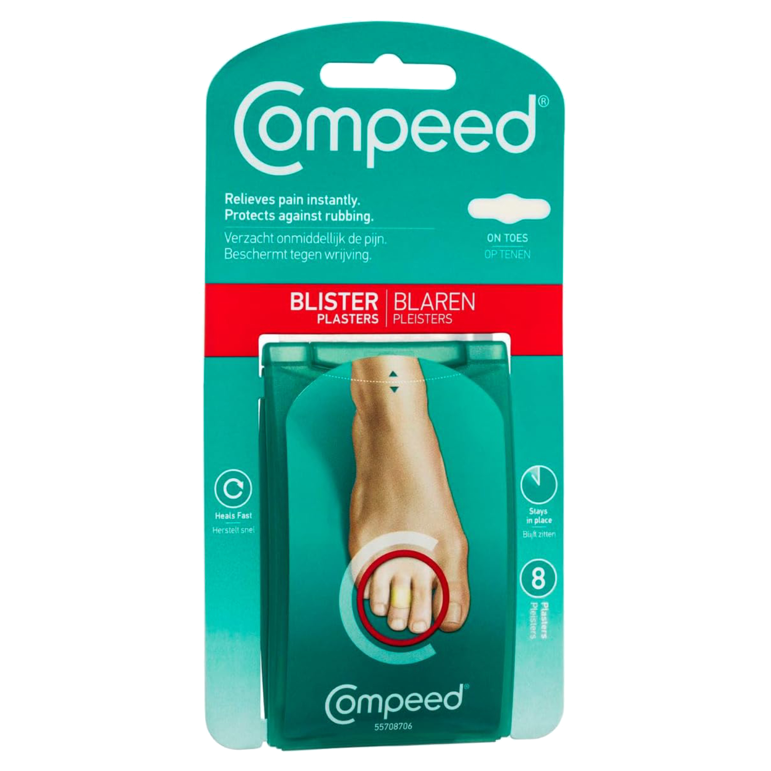 Compeed Toes Blister Plaster 8's