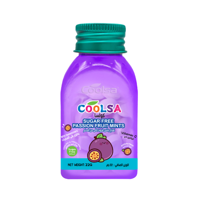 Coolsa Sugar Free Mints Passion Fruit 22g