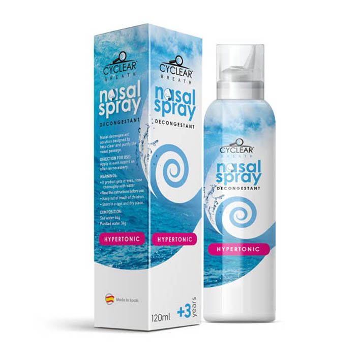 Cyclear Hypertonic Nasal Saline Spray 3+ 120ml