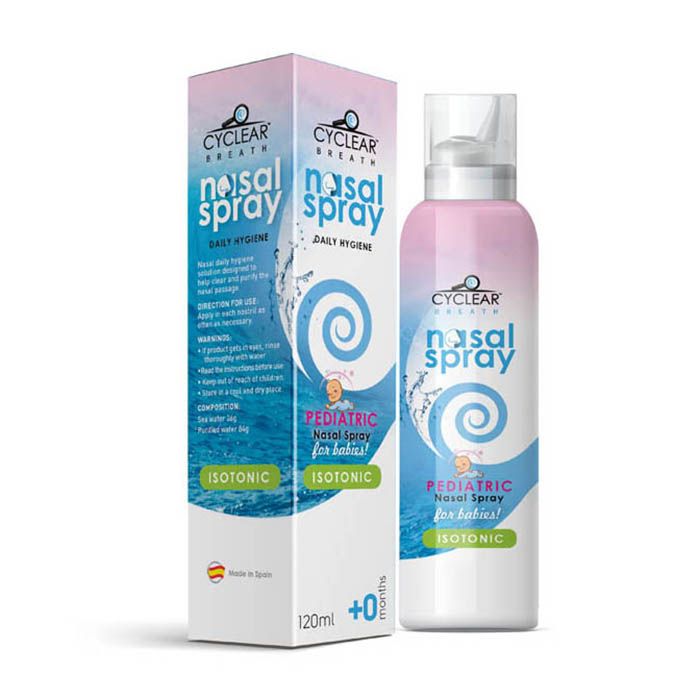 Cyclear Pediatric Isotonic Nasal Saline Spray 0+ Year 120ml