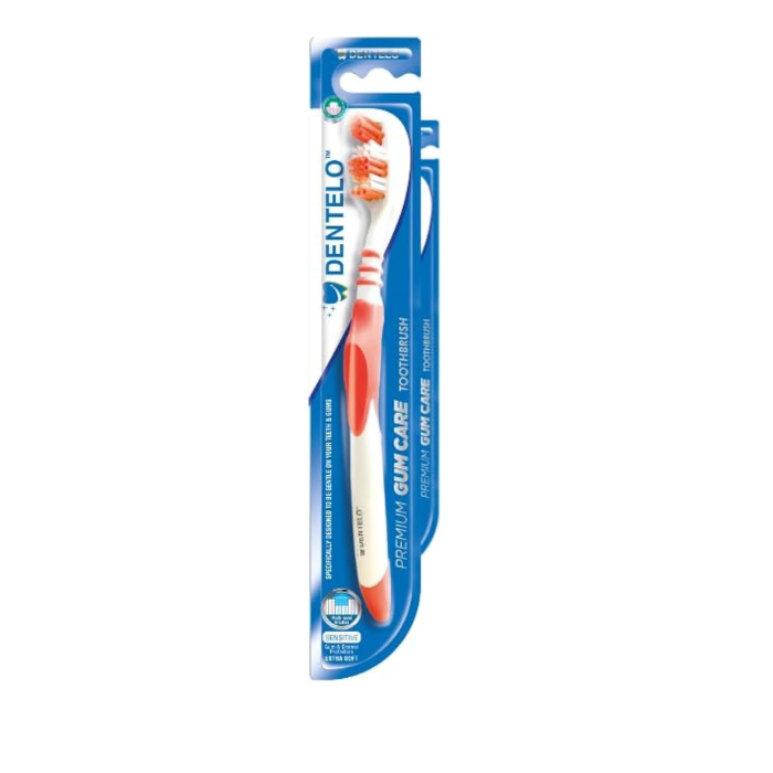 Dentelo Premium Gum Care Toothbrush Red