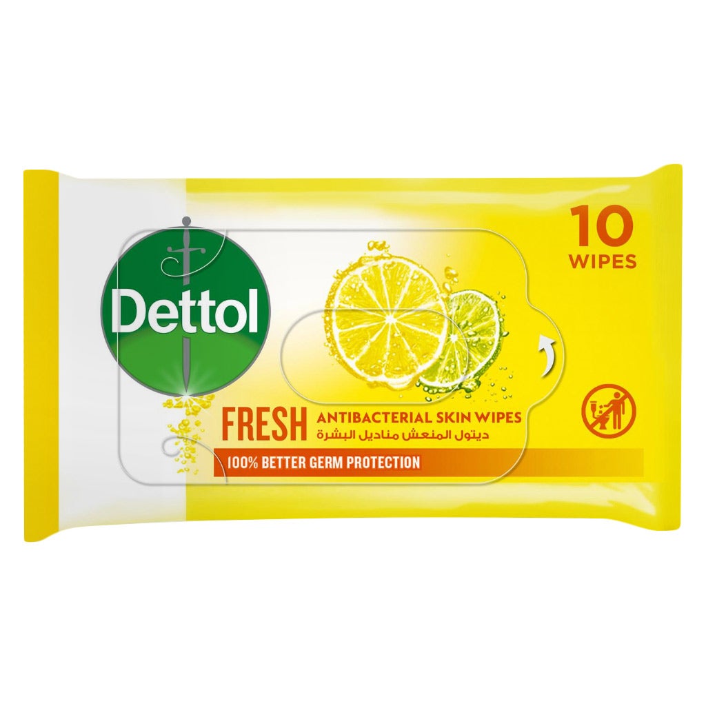 Dettol Antibacterial Wipes Fresh 10 s