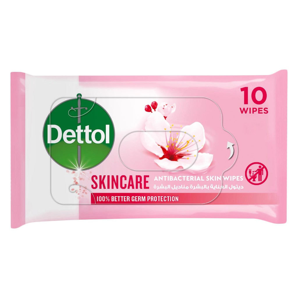  Dettol Antibacterial Wipes Skincare 10's