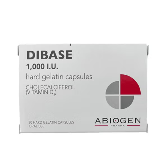 Dibase 1000 IU Vitamin D3 Capsule 30's (10s Blister X 3)
