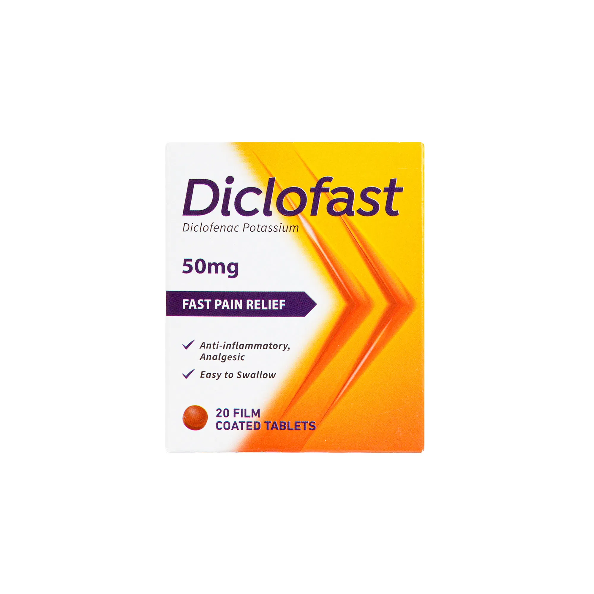 Diclofast 50mg Tablet 20's (10 Blister X 2)