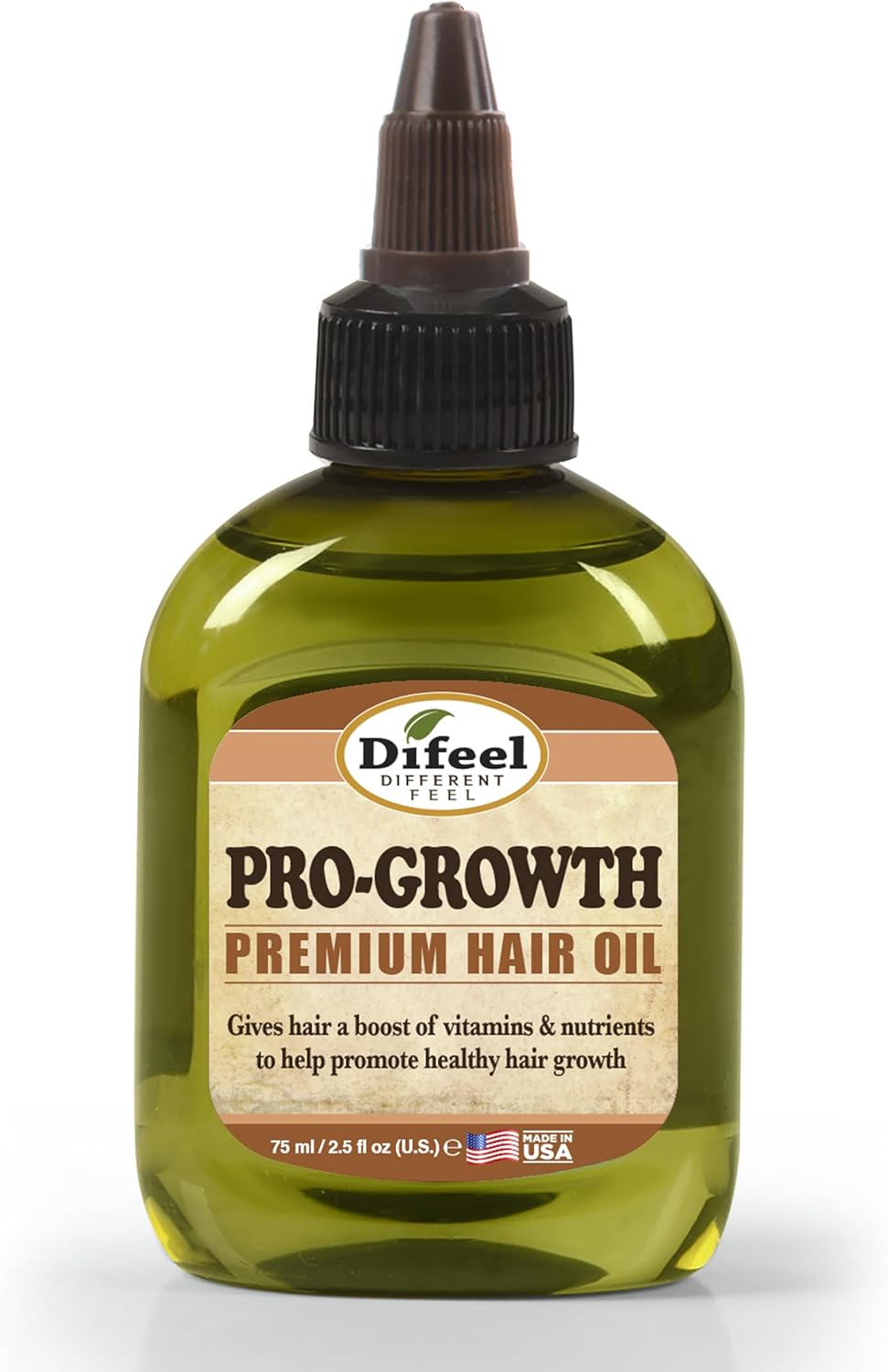 Difeel 99% Natural Pro-Growth Hair Oil-Boosts Hair Growth, Strengthens Roots, Reduces Hair Fall & Breakage 75ml