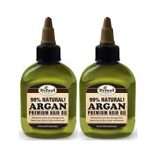 Difeel Premium Natural Hair Oil Argan 75ml Twin Pack
