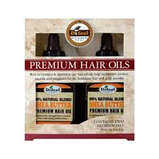 Difeel Premium Natural Hair Oil Shea Butter 75ml Twin Pack