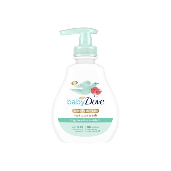 Dove Baby Sensitive Head To Toe Fragrance Free Wash 400ml