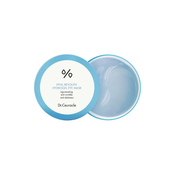 Dr. Ceuracle Hyal Reyouth Hydrogel Eye Mask 90g, Deep Hydration and Refreshing Under-Eye Care, 60pcs