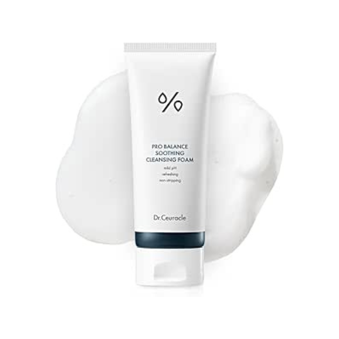 Dr. Ceuracle Pro Balance Soothing, Mild pH Gel-to-Foam Cleanser for Sensitive Skin, 150ml