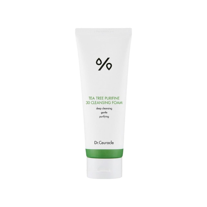 Dr. Ceuracle Tea Tree Purifine Cleansing Foam, Mild Sub-Acidic Cleanser for Sensitive Skin, 150ml