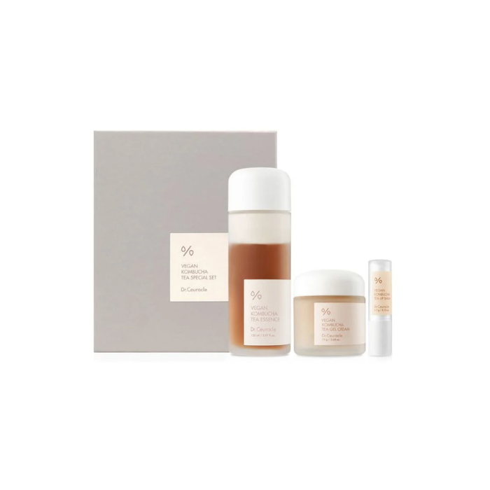 Dr. Ceuracle Vegan Kombucha Tea Special Set, Deep Hydration and Nourishing Skincare Kit