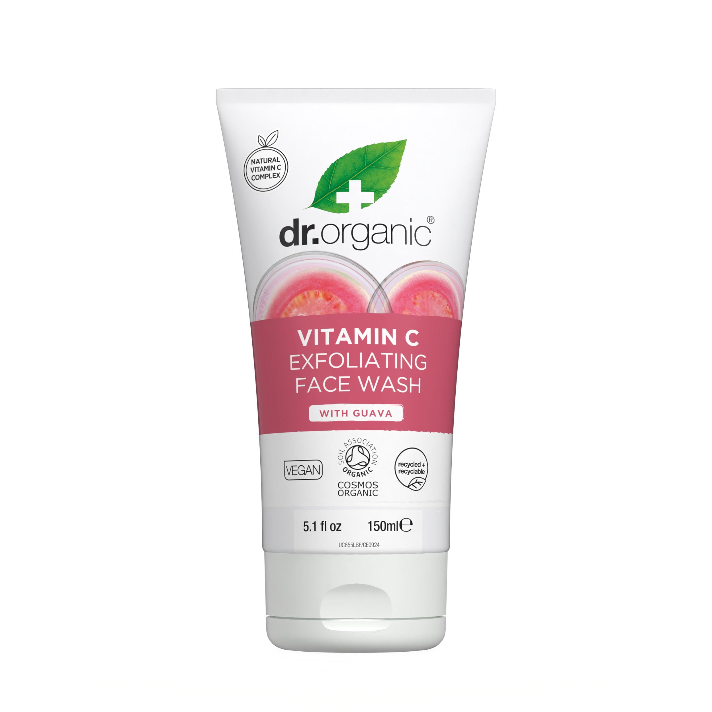 Dr Organic Guava Vitamin C Exfoliating Face Wash 150ml
