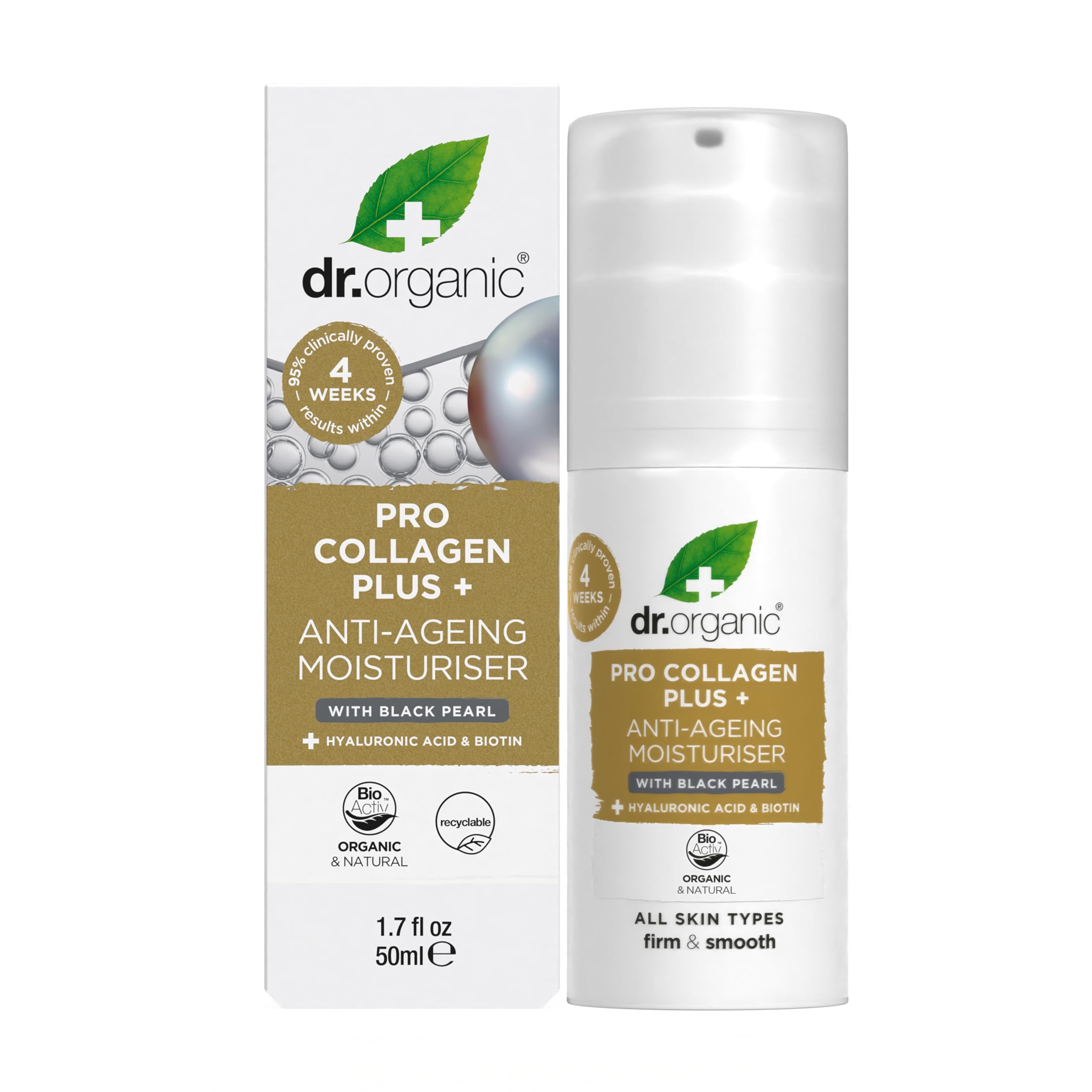 Dr Organic Pro Collagen Plus Black Pearl Cream 50ml