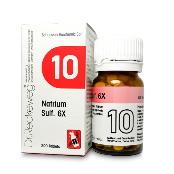 Dr Reckeweg 10 Natrium Sulfuricum 6X Tab 200s