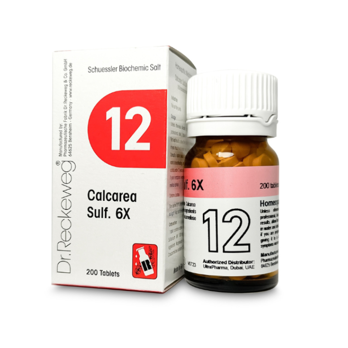 Dr Reckeweg 12 Calcarea Sulfurica 6X Tab 200s