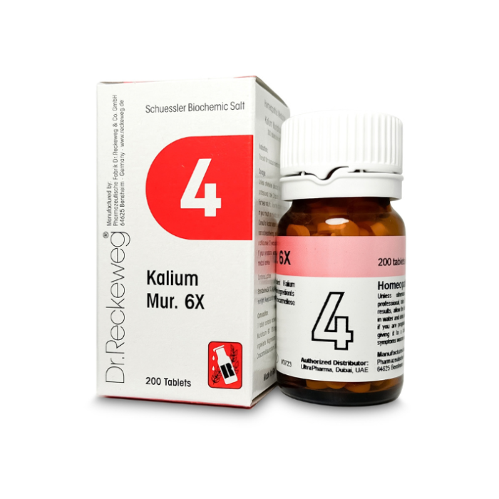 Dr Reckeweg 4 Kalium Muriaticum 6X Tab 200s